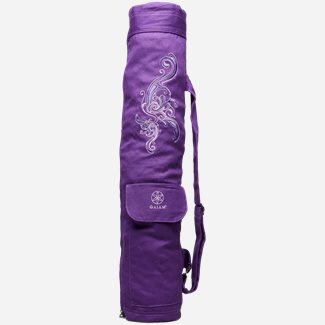Gaiam Deep Plum Surf Yoga Mat Bag, Yogamattor