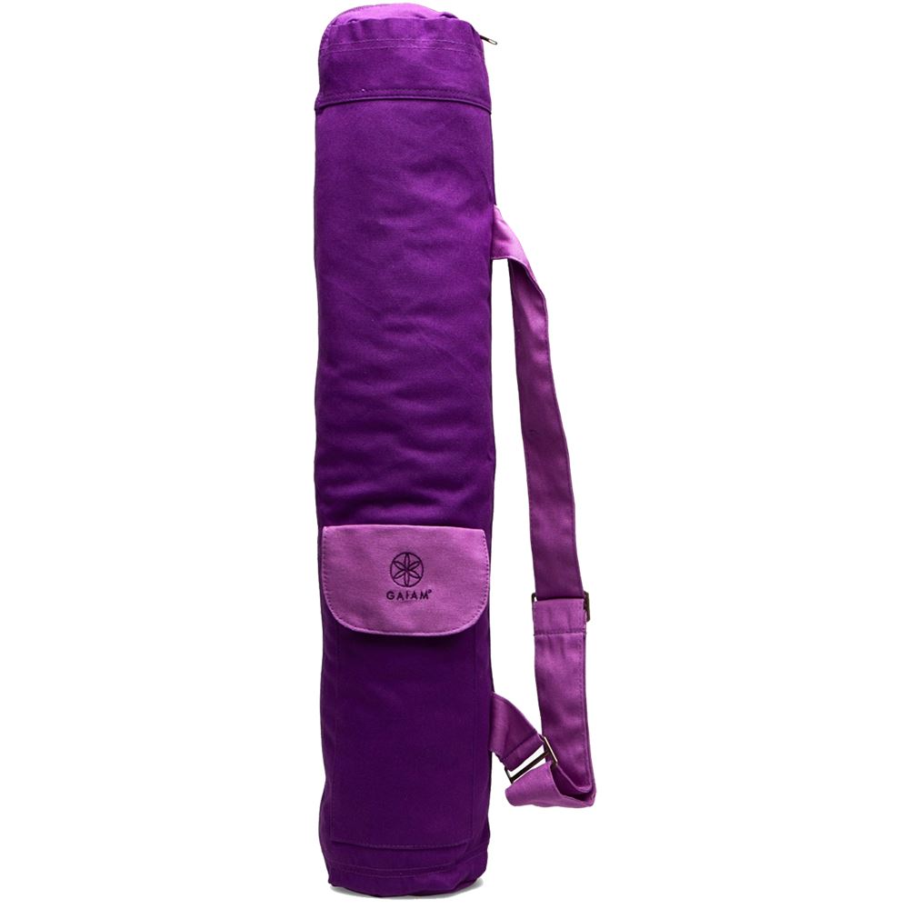 Gaiam Sparkling Grape Yoga Mat Bag Yogamattor