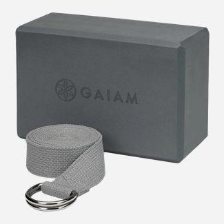 Gaiam Block-Strap Combo Grey