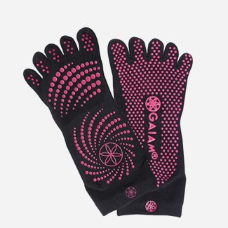 Gaiam Pink Grippy Yoga Socks (Small/Medium)