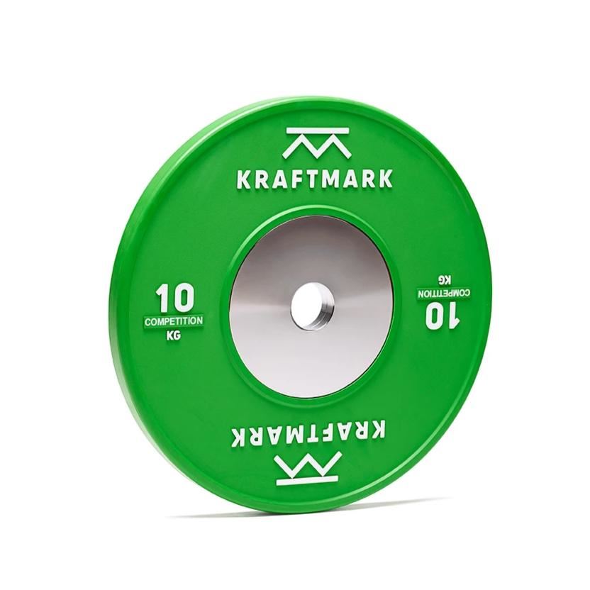 Kraftmark Internationell Viktskiva 50 mm Competition Bumpers 10 kg Viktskivor bumper