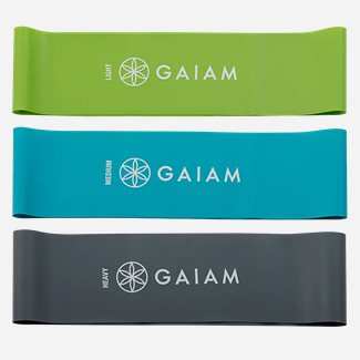 Gaiam Restore Loop Band Kit 3-Pack, Powerband & Mini band