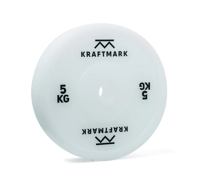 Kraftmark Internationella Viktskivor 50 mm Olympiska Teknikvikter, Viktskiva Plast