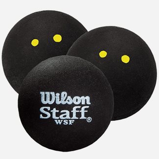 Wilson Staff Squash Ball Double Yellow Dot, Squashbollar