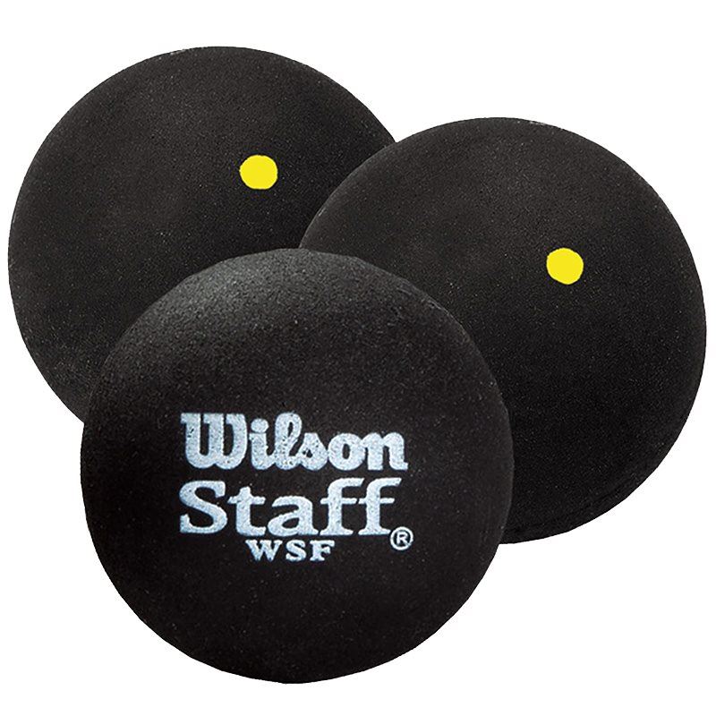 Wilson Staff Squash Ball Yellow Dot, Squashbollar