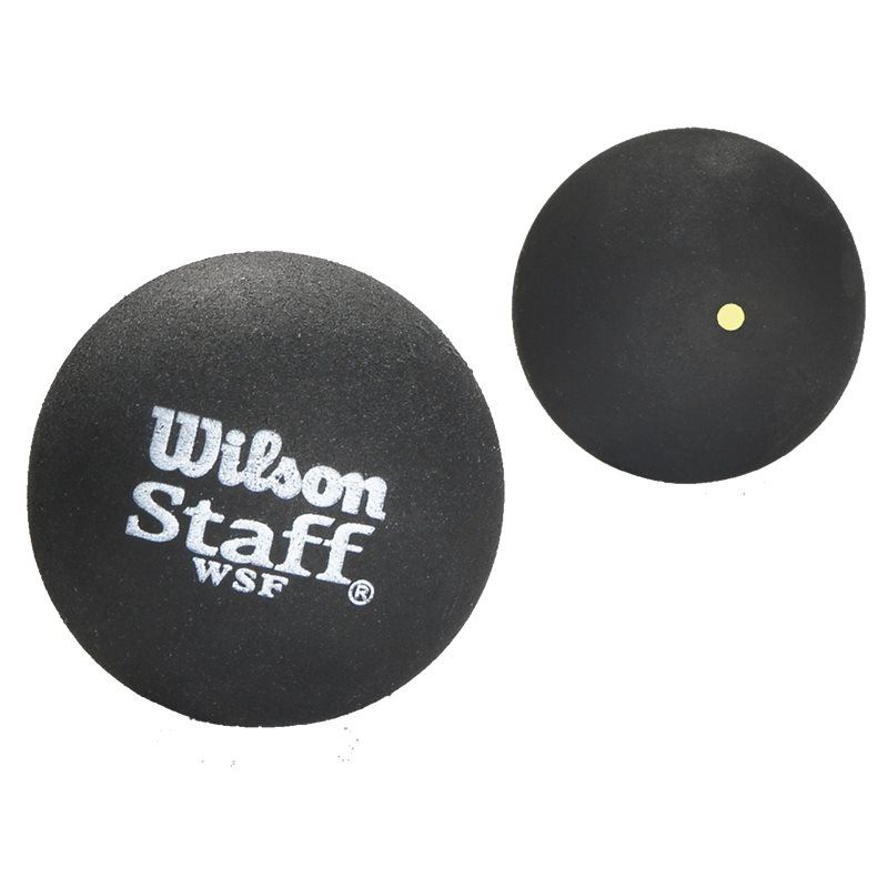 Wilson Staff Squash 2 Ball Yellow Dot, Squashbollar