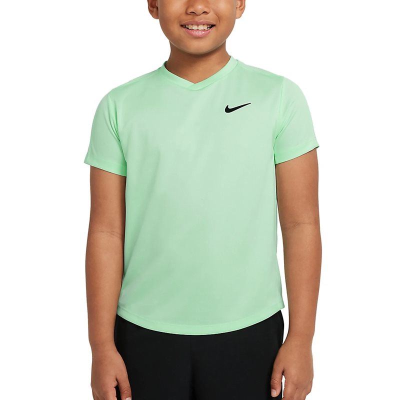 Nike Court Boys Dri-Fit Victory Green Padel- och tennis T-shirt kille