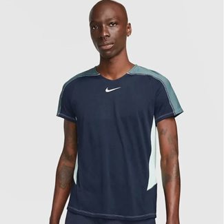Nike Dri-Fit Slam Men'S Tennis T-Shirt Blue/Green, Padel- och tennis T-shirt herr