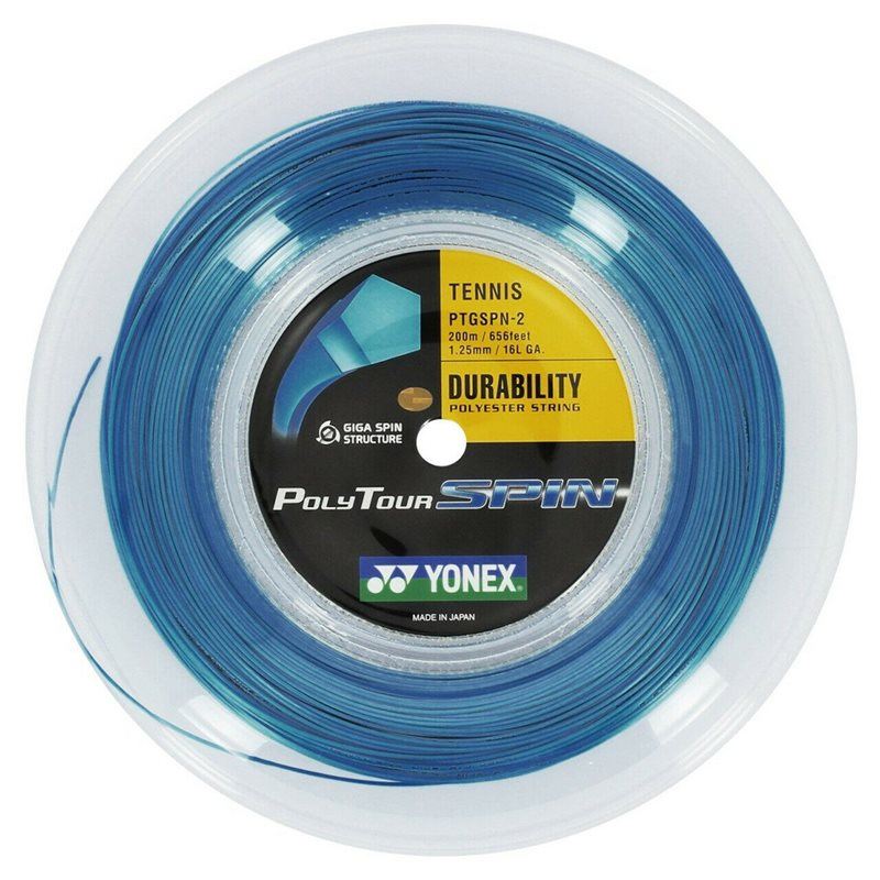 Yonex Poly Tour Spin 200M Reel Blue Tennissenor