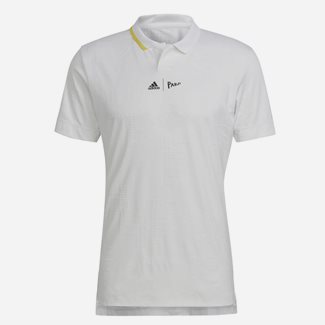 Adidas London FreeLift White Polo Shirt, Padel og tennispique herrer