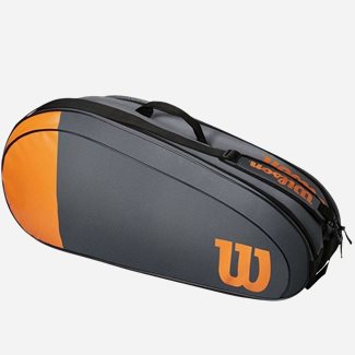 Wilson Team Grey/Orange 6-Pack Bag, Tennisväska