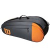 Wilson Team Grey/Orange 6-Pack Bag, Tennis bager