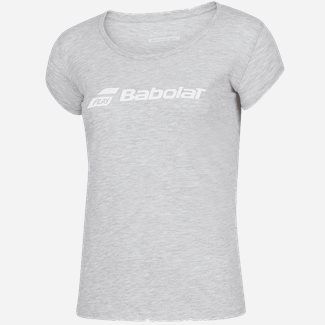 Babolat Exercise Tee Grey, Padel- og tennis T-skjorte dame
