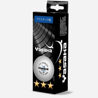 Yasaka Boll XXX 3-P (Vit) Abs/Plastboll, Bordtennisbollar