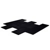 Stockz Fitness Tile Connect Black 30mm 0,5X1M 2mm Top Lager, Gymgolv