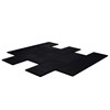 Stockz Fitness Tile Connect Black 40mm 0,5X1M 2mm Top Lager, Gymgolv