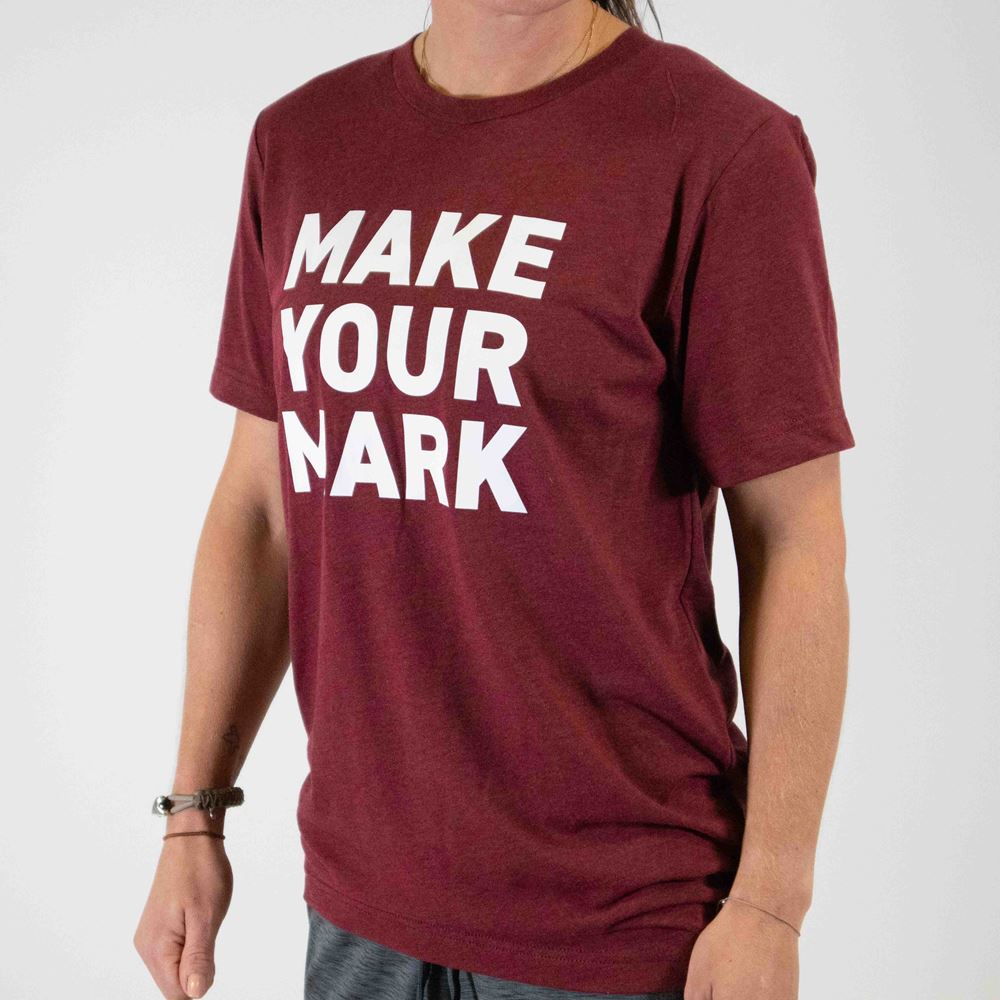 Kraftmark T-Shirt Triblend Crew Neck Make Your Mark Vinröd T-shirt Herr