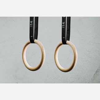 Kraftmark Wooden Gym Ring Par (Vm Begagnad), Gymrings
