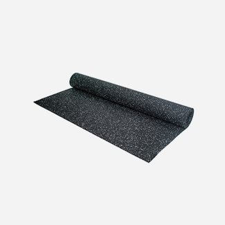 Stockz Sports Flooring Black With White Flakes 6mm 10Mx1.25m full roll