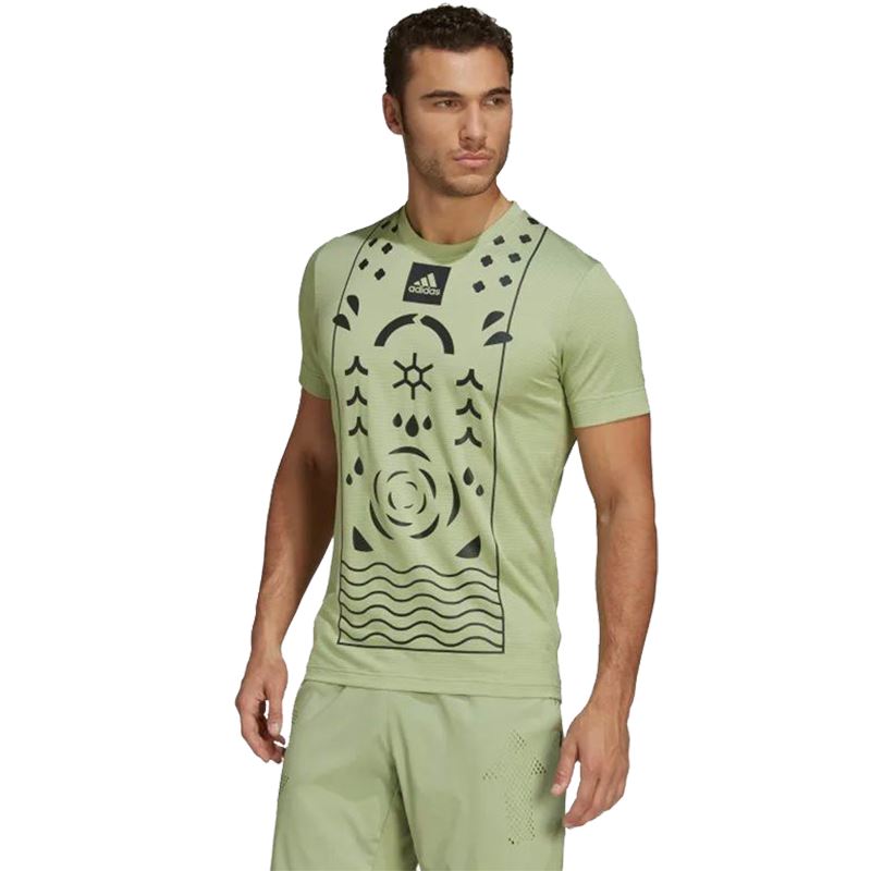 Adidas Paris Freelift Tee Hrdy Green, Padel- och tennis T-shirt herr