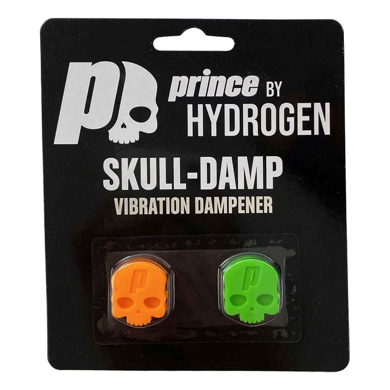 Prince Skulls Dampener Orange/Green Tennistarvikkeet