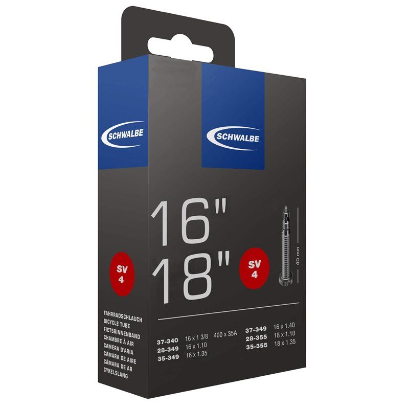 Schwalbe Cykelslang SV4 STANDARD 28/37-340/355 RaARD 28/37-340/355 Racerventil 40 mm