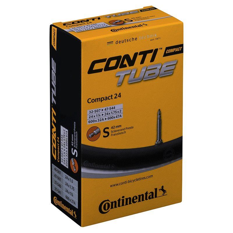 Continental Cykelslang Compact Tube Wide 32/47-507/5ube Wide 32/47-507/544 Racerventil 42 mm