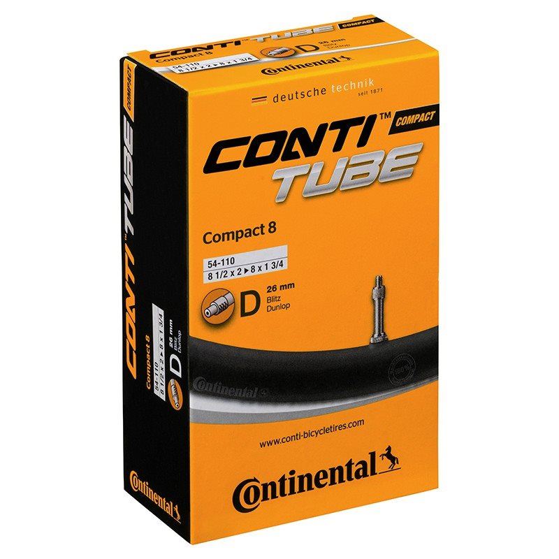 Continental Cykelslang Compact Tube 54-110 Cykelventube 54-110 Cykelventil 26 mm