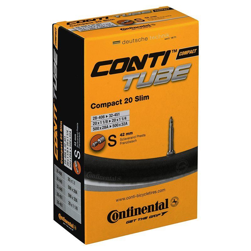 Continental Cykelslang Compact Tube Slim 28/32-406/4ube Slim 28/32-406/451 Racerventil 42 mm