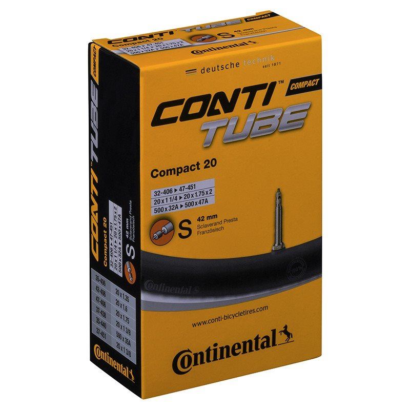 Continental Cykelslang Compact Tube 32/47-406/451 Raube 32/47-406/451 Racerventil 42 mm