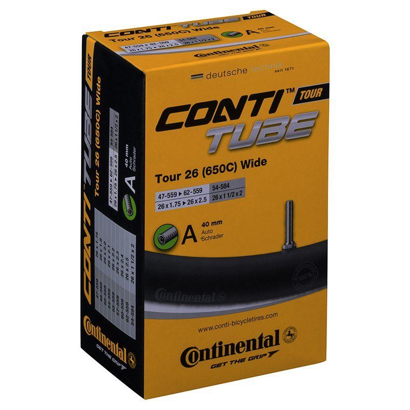 Continental Cykelslang Tour Tube Wide 47/62-559 Bilv Wide 47/62-559 Bilventil 40 mm