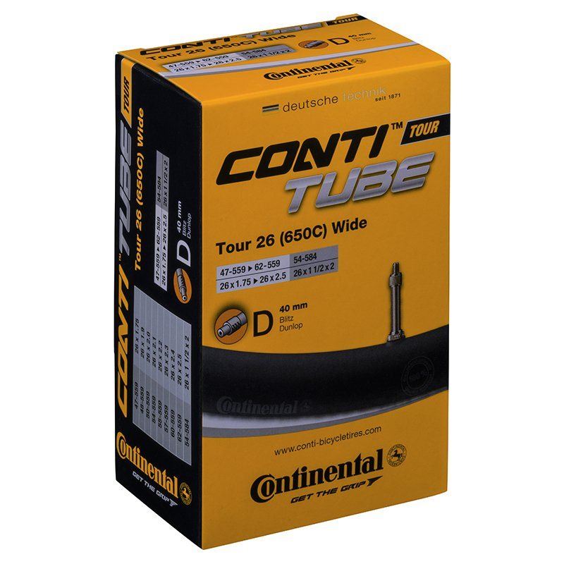 Continental Cykelslang Tour Tube Wide 47/62-559 Cyke Wide 47/62-559 Cykelventil 40 mm