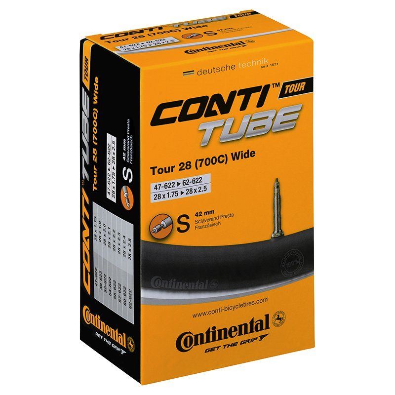 Continental Cykelslang Tour Tube Wide 47/62-622 Race Wide 47/62-622 Racerventil 42 mm