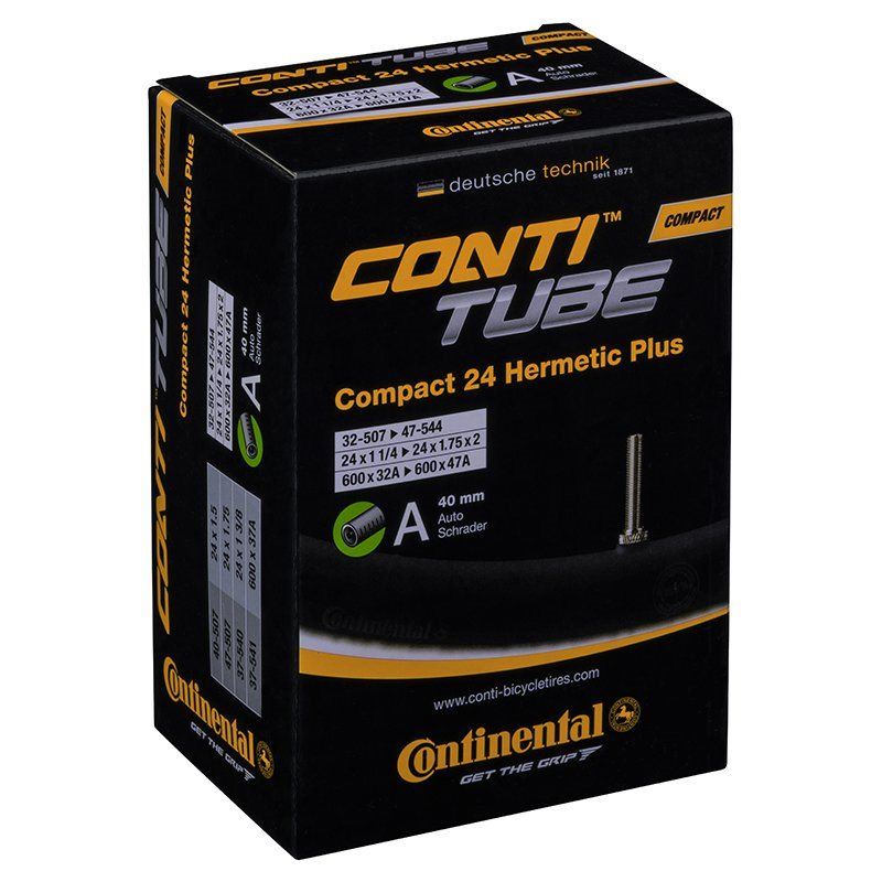 Continental Cykelslang Compact Tube Hermetic Plus 32ube Hermetic Plus 32/47-507/544 Bilventil 40 mm