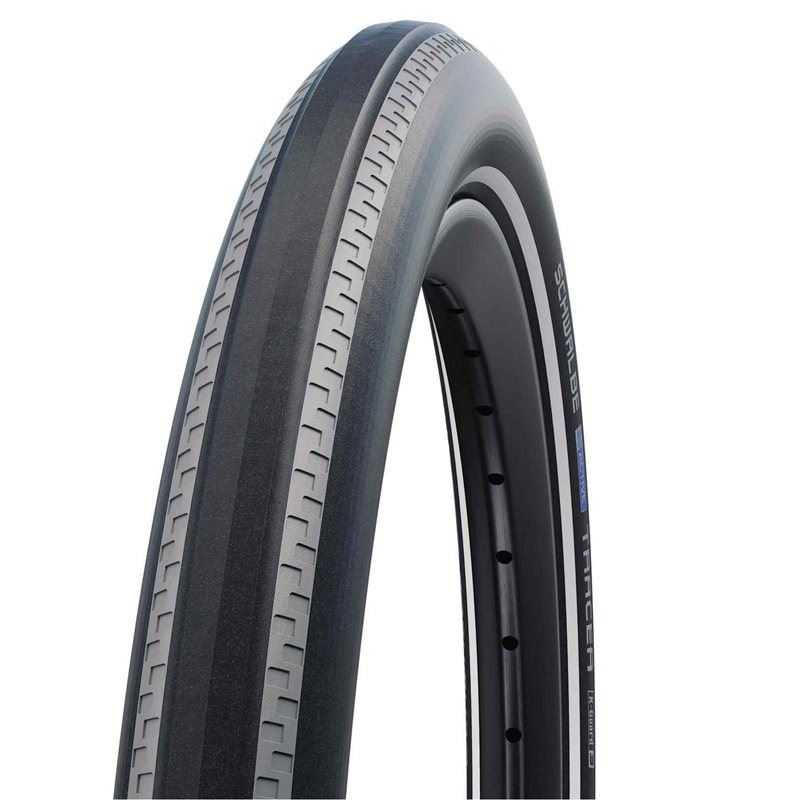 Produktfoto för Schwalbe Cykeldäck Tracer SBC K-Guard 47-406 (20x K-Guard 47-406 (20x1.75") grey stripes-reflex