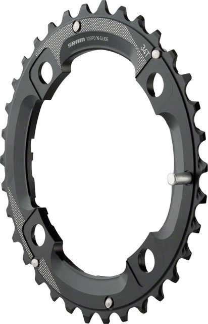 Absoluteblack Drev SRAM Non-Series MTB aluminium 104 b MTB aluminium 104 bcd 2 x 10 växlar 34T medium-pi