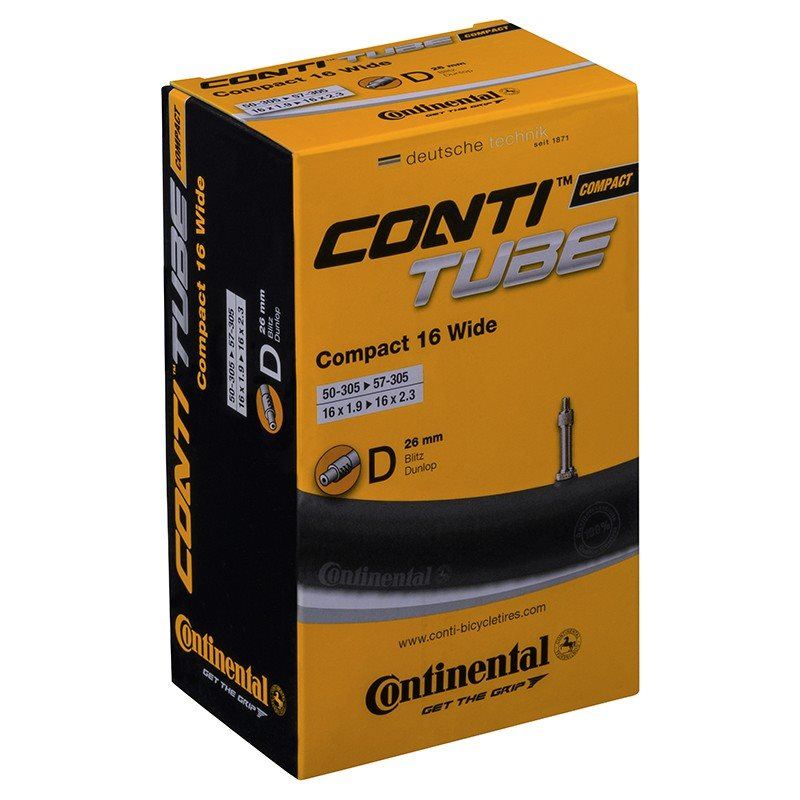 Continental Cykelslang Compact Tube Wide 50/57-305 Cube Wide 50/57-305 Cykelventil 26 mm