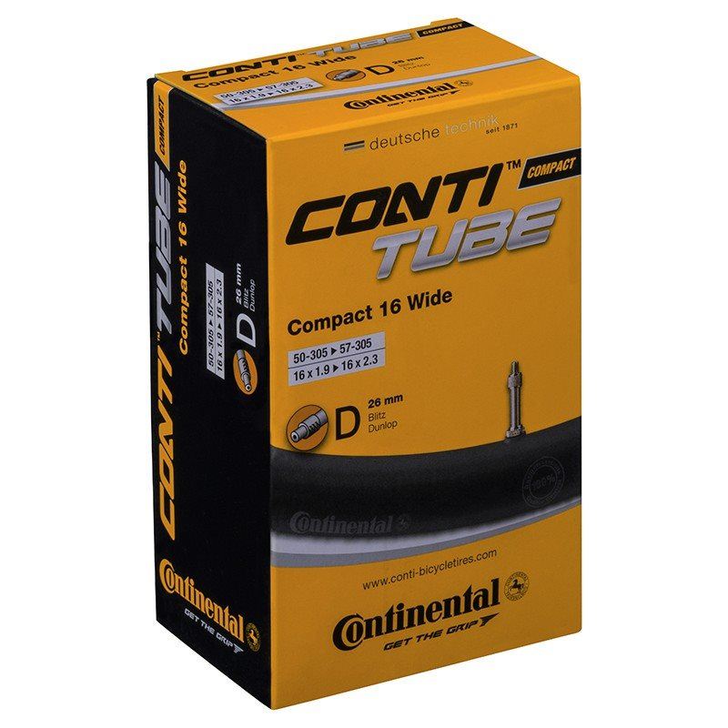 Continental Cykelslang Compact Tube Wide 50/57-305 Cykelventil 26 mm