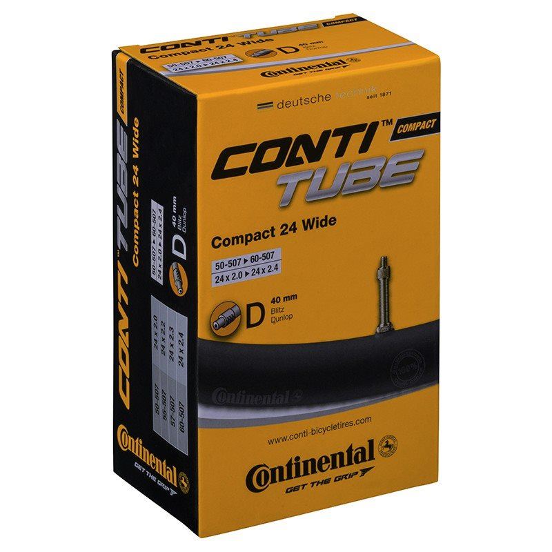 Continental Cykelslang Compact Tube Wide 50/60-507 Cube Wide 50/60-507 Cykelventil 40 mm