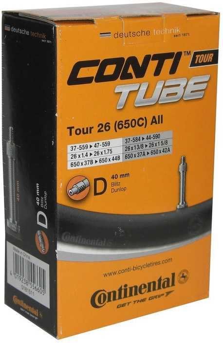 Continental Cykelslang Tour Tube All 37/47-559/590 C All 37/47-559/590 Cykelventil 40 mm