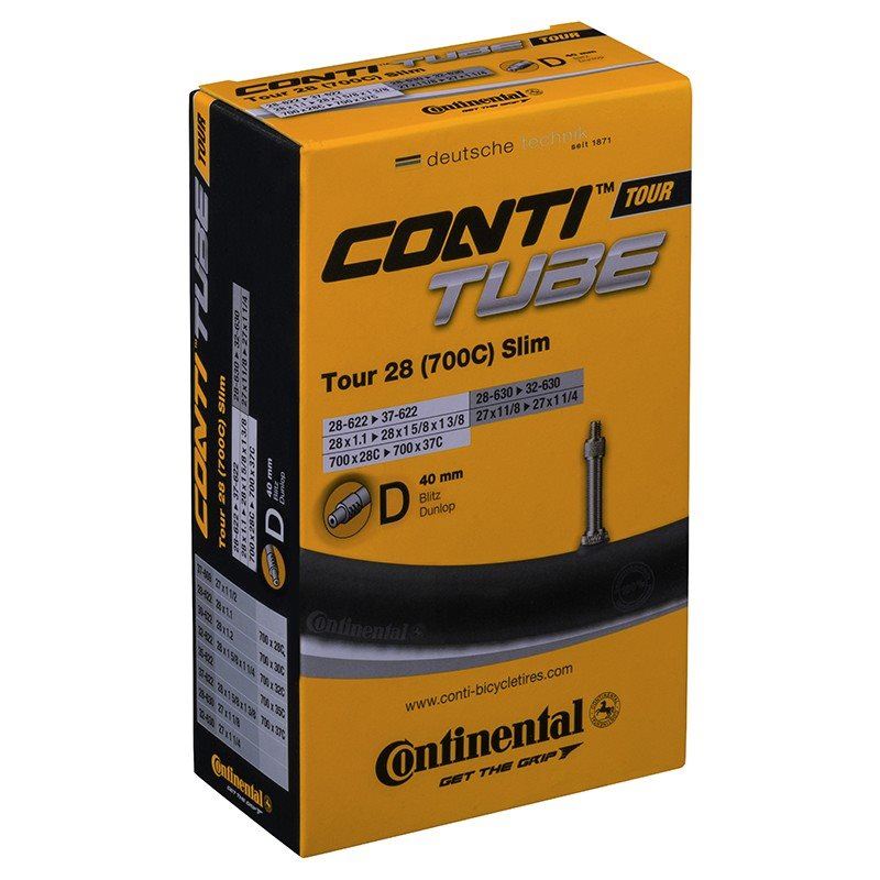 Continental Cykelslang Tour Tube Slim 28/37-622/630Cykelventil 40 mm