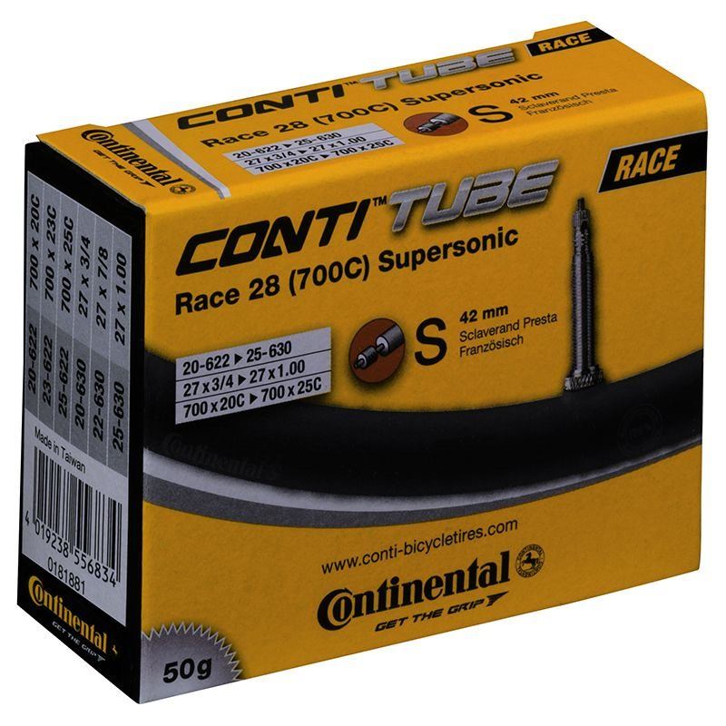 Continental Cykelslang Race Tube Supersonic 20/25-62 Supersonic 20/25-622/630 Racerventil 42 mm