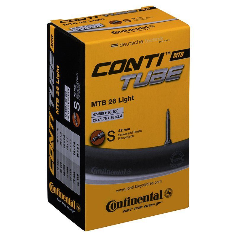 Continental Cykelslang MTB TubeLight 47/60-559 Raceright 47/60-559 Racerventil 42 mm