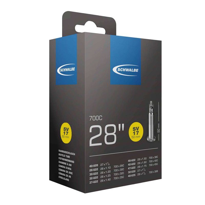 Schwalbe Cykelslang SV17 STANDARD 28/47-622/635 RDARD 28/47-622/635 Racerventil 50 mm