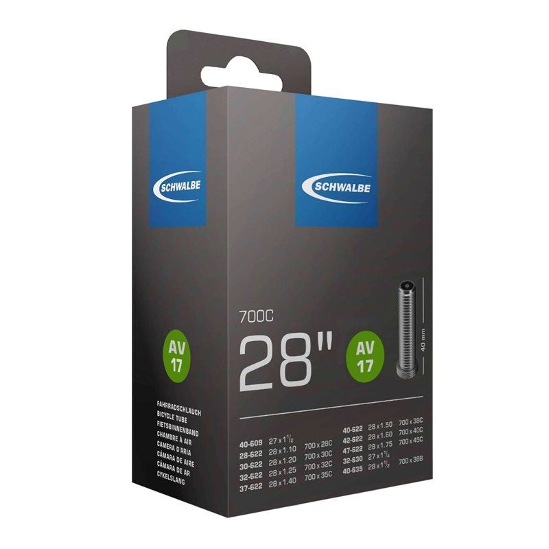 Schwalbe Cykelslang AV17 STANDARD 28/47-622/635 BDARD 28/47-622/635 Bilventil 40 mm