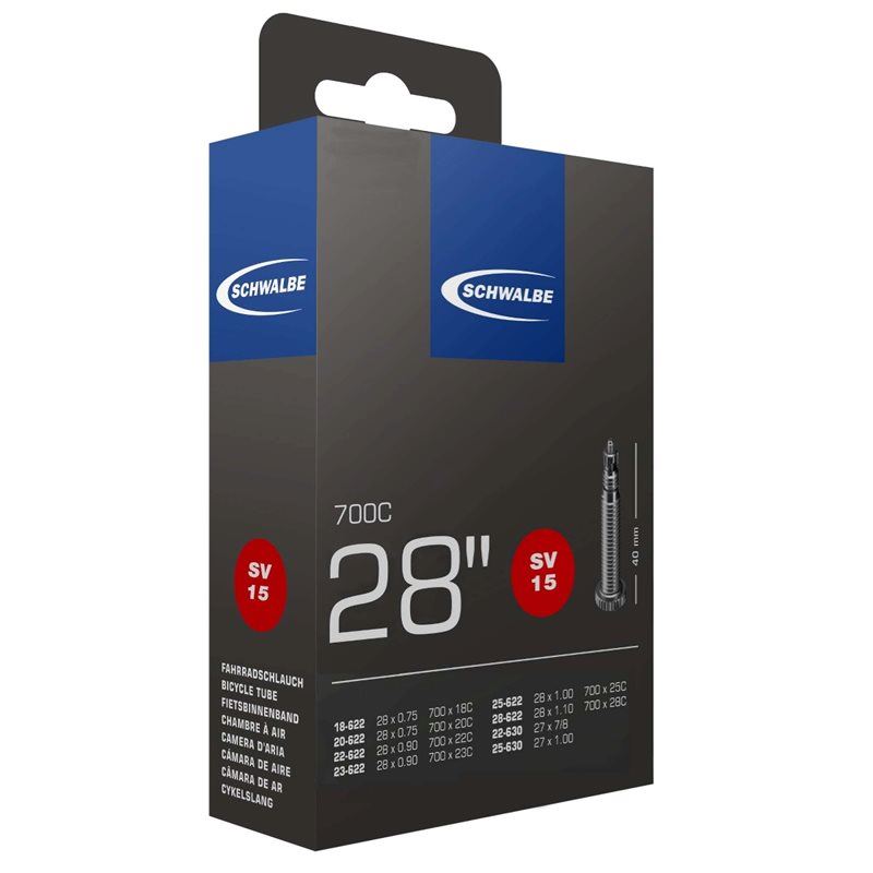 Schwalbe Cykelslang SV15 STANDARD 18/28-622/630 RDARD 18/28-622/630 Racerventil 60 mm