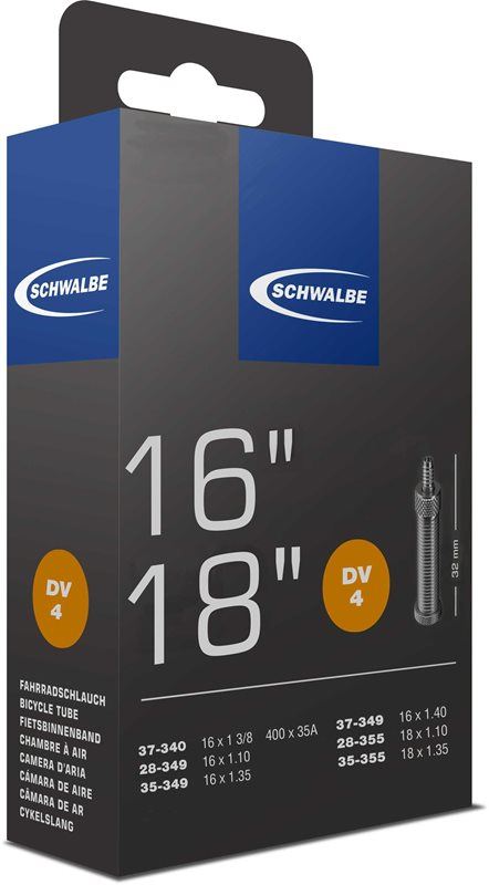 Schwalbe Cykelslang DV4 28/37-340/355 standardven-340/355 standardventil 32 mm