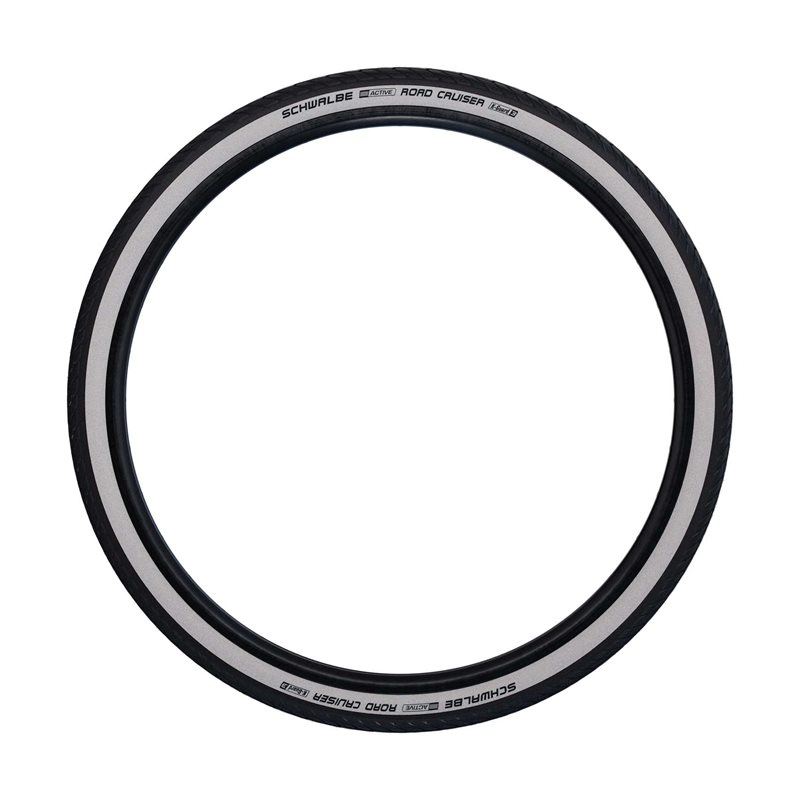 Läs mer om Schwalbe DÄCK ROAD CRUISER K-GUARD GREEN COMPOUNDGUARD GREEN COMPOUND 37-584 27,5X1,40 SVART/VIT