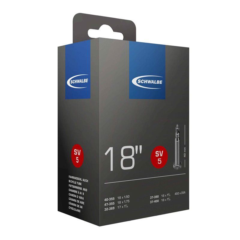 Schwalbe Cykelslang SV5 STANDARD 32/47-355/400 RaARD 32/47-355/400 Racerventil 40 mm