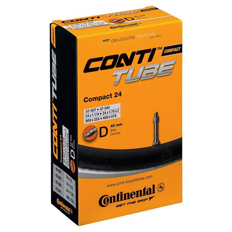 Continental Cykelslang Compact Tube Wide 32/47-507/5ube Wide 32/47-507/544 Cykelventil 40 mm